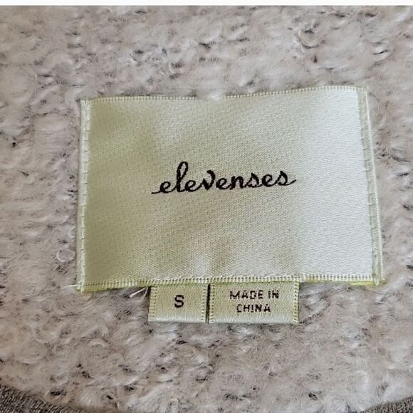 Anthropologie Elevensus Label  Cream Boucle Moto Jacket Size Small - Picture 6 of 10